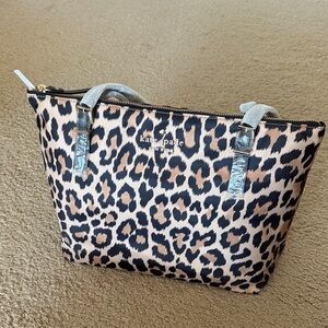 Kate Spade leopard print tote bag